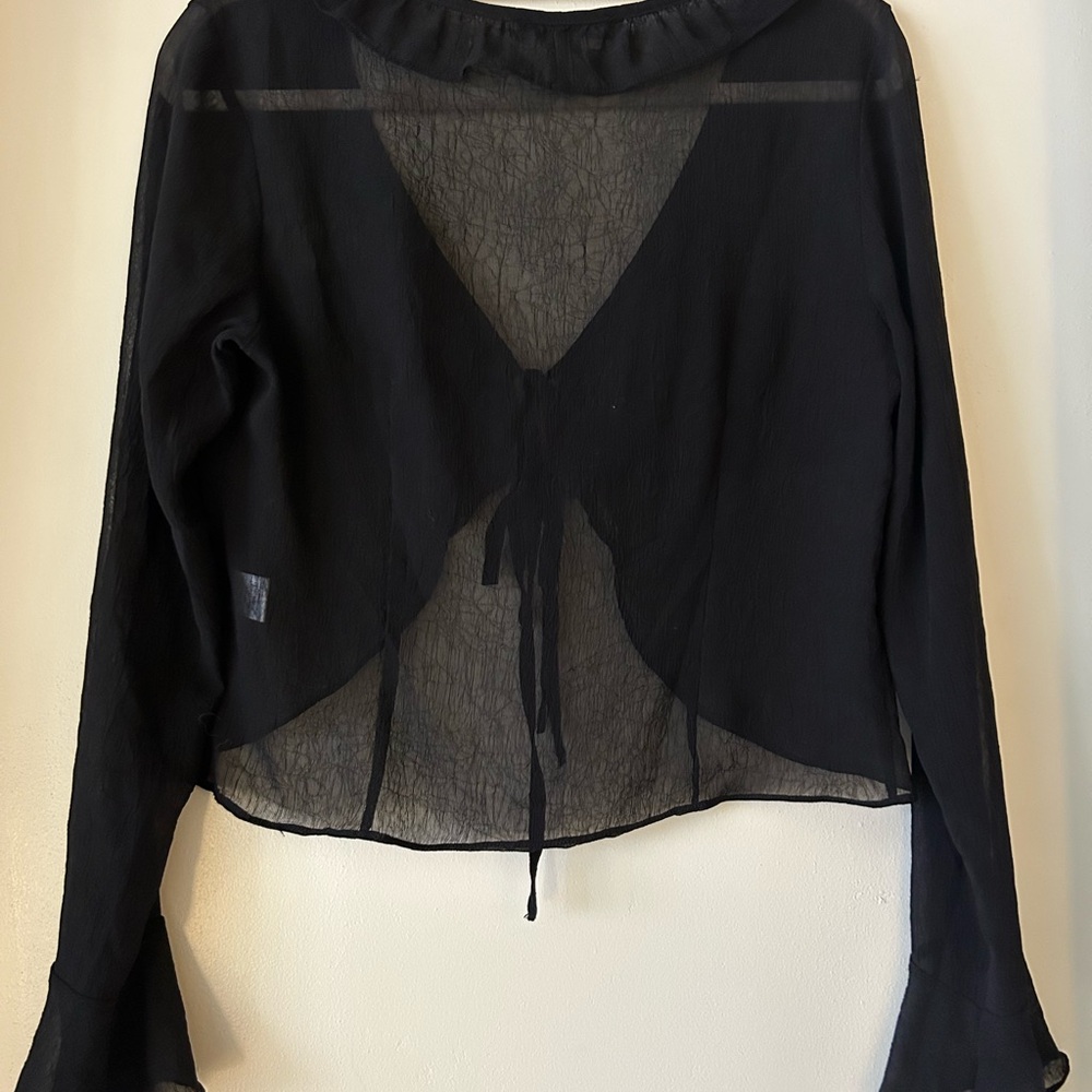 More To Come Vica Ruffle Tie Top